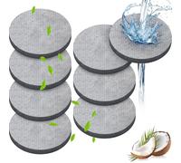 8 filtri dell'acqua MicroDisc per bottiglie di filtro dell'acqua Brita Fill & Go, caraffe, ridurre il cloro, microparticelle e altri contaminanti