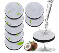 8 Filtri per Acqua a Micro Dischi, Compatibili con Bottiglie Filtro Dell'Acqua Brita Fill & Go Caraffe, Riduce Cloro, Microparticelle, Altre Sostanze che Disturbano il