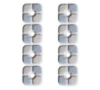 8 filtri per fontana per gatti, filtro per fontana per gatti, triplo sistema di filtraggio, filtro di ricambio con resina e carbone attivo, filtro di ricambio Fontaine, 8,4 x 8,4 cm, per fontana catit