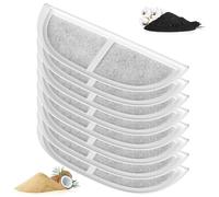 8 filtri per fontane d'acqua per animali domestici, compatibili con eufy, filtri per fontana d'acqua da 15,9 x 5,6 cm, ricambio per gatti e cani per uso interno