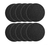 8 filtri rotondi al carbone attivo per bidoni del compost, adatti per secchi da cucina per interni per assorbire e tenere lontane le mosche (rotondo: 165 x 65 x 10 mm)