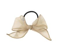 8 fiocchi in tulle, piccoli elastici per capelli elastici, per coda di cavallo, con fiocco, in gomma per scrunchie Mini elastici per capelli fini e trecce dreads Braids, caffè chiaro