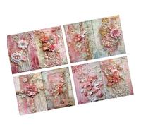 8 fogli A 5 fiori di carta scrapbooking carta mestiere sfondo decorativo Scrapbook fiori decorativo scrapbook per foto