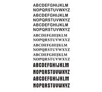 8 fogli di tatuaggi temporanei con lettere nere, manica del braccio, parola d'amore, cuore, finti, corpo, gamba, donne, totem(SET 01)