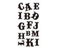 8 fogli di tatuaggi temporanei con lettere nere, manica del braccio, parola d'amore, cuore, finti, corpo, gamba, donne, totem(SET 07)