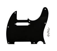 8 Fori Palgella Per Chitarra Elettrica 3 Ply Solid Black Protection Schermo Parti Piastra Con Parti E Accessori A Vite Montaggio