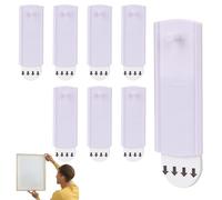 8 ganci autoadesivi per immagini, senza fori, ganci per foto e decorazioni