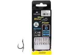 8 ganci Mikado Method Feeder MF13 Rig con picco/ago gancio alimentatore filo intrecciato (#10)