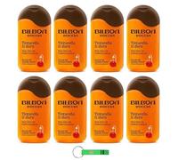 8 gel doccia Bilboa Ohi Vita-mina - gel doccia arancione amaro - non lava l'abbronzatura, effetto tonificante, dermatologicamente testato, 220 ml + portachiavi Beni Culinari