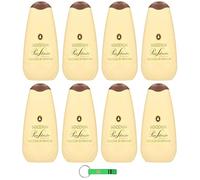 8 gel doccia Pino Silvestre Vaniglia/Bath Foam Bagnoschiuma, gel doccia 750 ml + portachiavi Beni Culinari gratuito