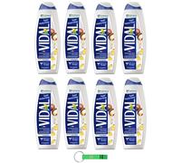 8 gel doccia Vidal Bagnodoccia/schiuma doccia con olio di macadamia 500 ml + portachiavi Beni Culinari gratuito