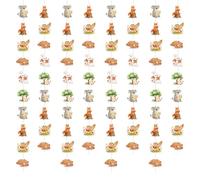 8 ghirlande di animali per libri di fiabe, decorazioni per feste di compleanno, pre-infilate, creature del bosco, da appendere, per bambini, club, compleanni, baby shower, asili, decorazioni da parete