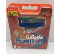 8 Gillette Fusion Lamette rasoio in confezione originale con Numero serie