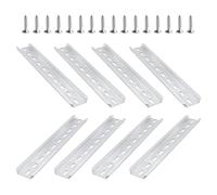 8 guide DIN DIN in alluminio, 200 mm, guida DIN DIN in alluminio, guida di supporto per armadio di distribuzione, armadi elettrici, montaggio su binari, 35 mm di larghezza/7,5 mm di altezza