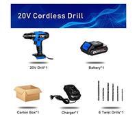 8 in 1 cacciavite cordless Drill Drill Drill Drill IMPULMENTE Chiave angolare Grinder circolare Jig SAW BULLINDER ALIMENTARE Batteria al litio(PTET1013)