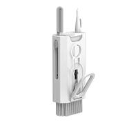 8 in 1, spazzola per la pulizia della tastiera, kit di pulizia con panno per lucidatura, set universale per la pulizia di Airpods Pro/Phone/Laptop/PC/fotocamera (bianco)