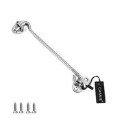 8 inch Gancio con Occhiello per Cancello in Acciaio Inox 304, Gancio da Cabina e Finestra, con Viti di Fissaggio