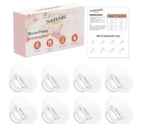 8 inserti flangiati da 14 mm compatibili con Momcozy Air 1/W1/M9/M6/M5/S12 Pro/V1 Pro/V2 Pro, per tiralatte Spectra/Medela/MomMed/eufy/Lansinoh/Elvie