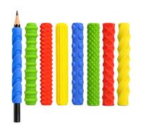 8 inserti per penna sensoriali, impugnature fidget come strumento ADHS | Manopole sensoriali in silicone con 8 texture tattili, aiuto per l'autismo e la concentrazione per la scuola e l'ufficio