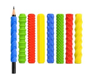 8 inserti per penna sensoriali, impugnature fidget come strumento ADHS | Manopole sensoriali in silicone con 8 texture tattili, aiuto per l'autismo e la concentrazione per la scuola e l'ufficio