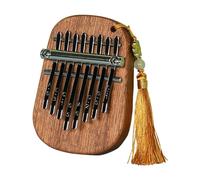 8 Key Mini Kalimba Wooden Mini Thumb Piano Retro Fingers Piano Exquisite Gift for Kids Beginners Thumb Piano(Brown)