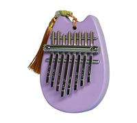 8 Key Mini Kalimba Wooden Mini Thumb Piano Retro Fingers Piano Exquisite Gift for Kids Beginners Thumb Piano(Purple 01)