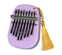 8 Key Mini Kalimba Wooden Mini Thumb Piano Retro Fingers Piano Exquisite Gift for Kids Beginners Thumb Piano(Purple)