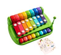 8-Key Piano Xylophone - Sensory Percussion Instrument | 21x16x6cm Size With Kid-Safe Keys, ABS Material For , Bedroom Cradle Kindergarten Accessory, Boys Girls Music Toy Over 6 Months