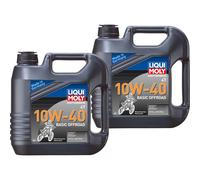 8 L Liqui Moly Olio Motore Motorrad 4Takt 10W-40 Basic Offroad API SN PLUS
