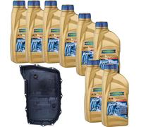 8 L Liquido Trasmissione RAVENOL ATF T-WS Kit Ispezione Getriebefilter per Audi