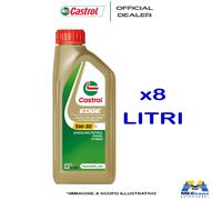 8 L LT LITRO CASTROL EDGE 5W30 OLIO MOTORE BENZINA DIESEL IBRIDO ACEA C3