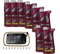 8 L mannol Trasmissione Dexron VI Febi Filtro Olio per BMW X3 3.0d 3.0sd