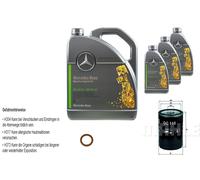 8 L Mercedes olio motore 5W-30 229.52 Mahle Filtro Olio per Coupé 230 Ce Gatto