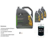 8 L Mercedes olio motore 5W-30 229.52 Mahle Filtro per Coupé 230 Ce Gatto 300