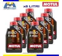 8 L MOTUL 8100 X-MAX 0W40 OLIO MOTORE ACEA C3 | B4 LL01 RN 0710 100% SINTETICO