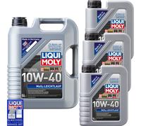 8 L Original Liqui Moly MOS2 LEICHTLAUF 10W-40 Per ACEA A3 B4 API SL Ford