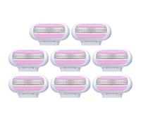 8 lame di ricambio per rasoio Gillette Venus da donna, extra lisce, design a lama a 3 strati, testa girevole, senza sforzo, confortevole, lavabile, per rasoi Venus (rosa)