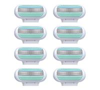 8 Lamette di Ricambio Premium per Rasoio da Donna, Venus Lamette Donnai a 3 Strati con Striscia Idratante Skin Cushion, Compatibili con Venus Extra Smooth, per una Rasatura Profonda e Duratura