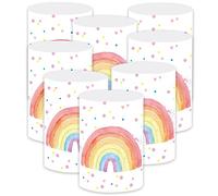 8 lanterne da tavolo, arcobaleno, per ragazze, bella dass du da Bist