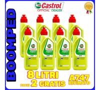 8 LITRI Castrol A747 Olio miscela MOTO SCOOTER 2T competizione 08CS04