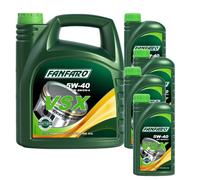 8 Litri FANFARO VSX 5W-40 ACEA A3/B4 API SN/CH-4 JASO MA2 Olio Motore