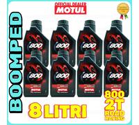 8 LITRI MOTUL 800 ROAD RACING 2T OLIO MOTO 2 TEMPI 100% SINTETICO 08MO09