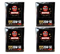 8 Litri MOTUL CLASSIC PERFORMANCE 20W50 Olio motore per auto d'epoca 1950 1970