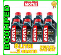 8 LITRI OLIO FORCELLA MOTO MOTUL FORK OIL FACTORY 10W MEDIUM 100% SYNT 08MO27