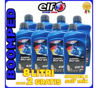 8 LITRI olio miscela motore MINERALE ELF SCOOTER SELF MIX 2 TEMPI GILERA 08ET04