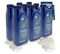 8 Litro Aral Supertronic K 5W30 5W-30 Olio Motore Incl. Imbuto + Rimorchio