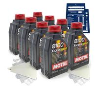 8 Litro MOTUL 8100 x-Cess gen2 5W40 Olio MB 229.5 226.5 A3 B4 Api Sp A40 Set Da