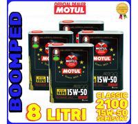 8 LT OLIO SEMI SINTETICO MOTUL CLASSIC 15W50 2100 AUTO D'EPOCA 1970 04MO74