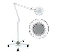 8 luci a LED per diottrie, lente d'ingrandimento con luce e supporto, luce fredda per cosmetici e treppiedi
