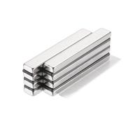 8 Magneti rettangolari per ufficio/frigo (60x10x5mm)